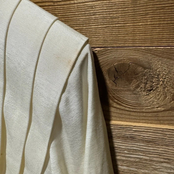 Vintage House of Nu-Mode suit blazer dress 3/4 sleeves ivory pleated pockets 6/7 - Picture 5 of 7